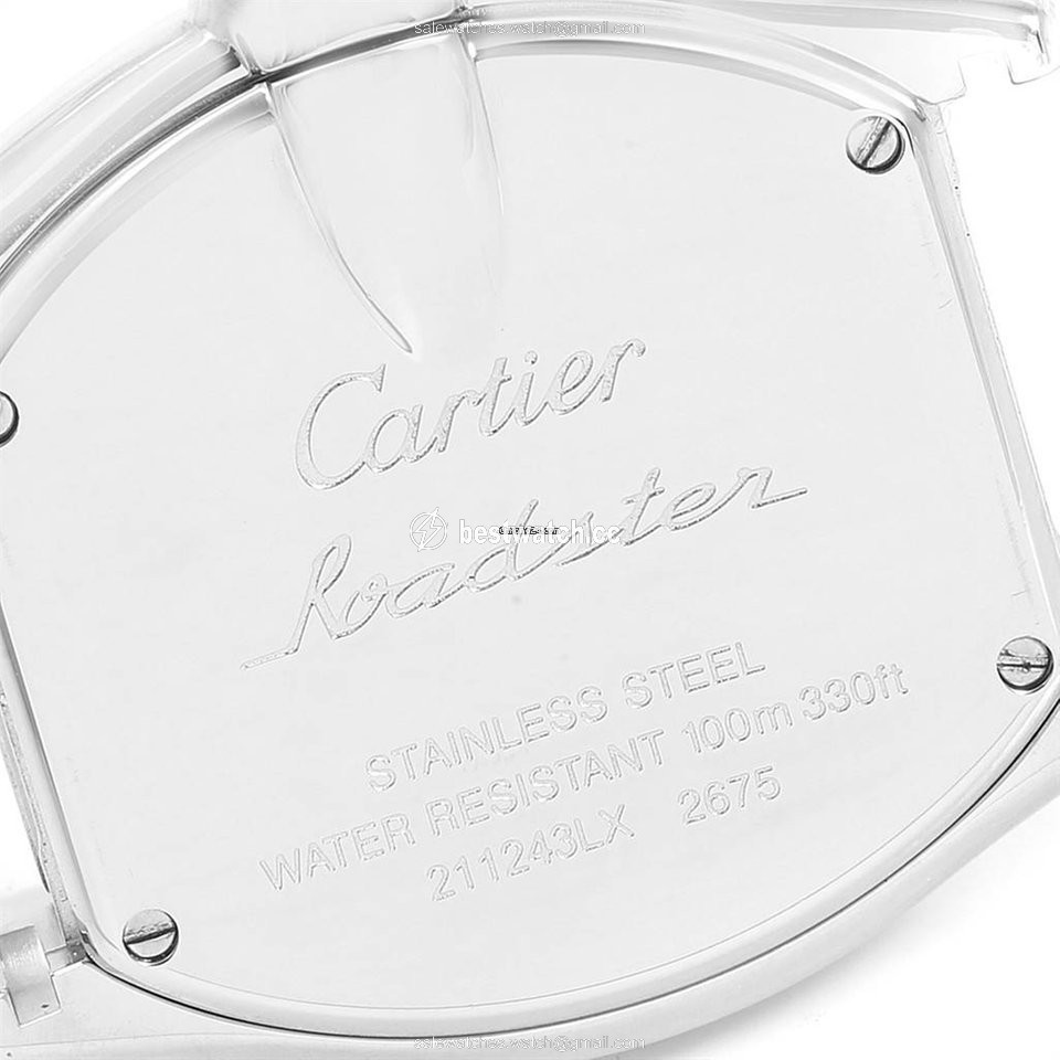 IMG_9086 Cartier Roadster Womens watch Quartz Steel W62054V3 3