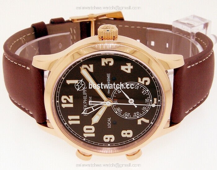 IMG_9086 Patek Philippe Travel Time Mens watch Unisex Automatic Rose gold 5524R 3