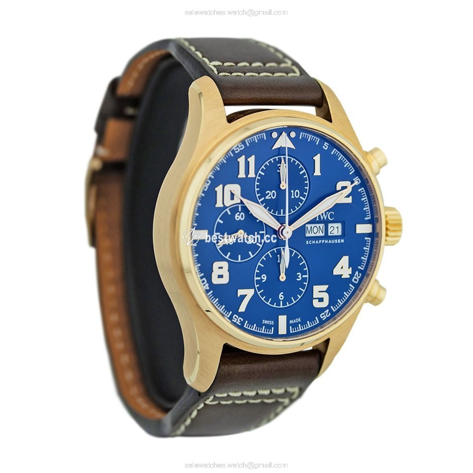 IWC Pilot Chronograph Mens watch Unisex Automatic Red gold IW377721 3