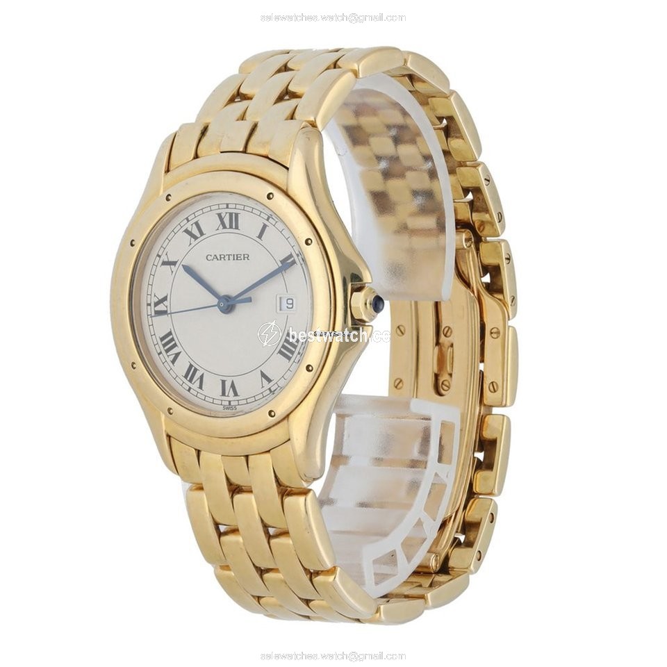 Cartier Cougar Mens watch Unisex Quartz Yellow gold 116000R 3