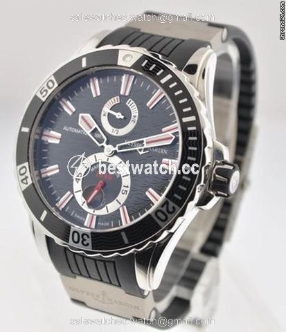 IMG_9086 Ulysse Nardin Diver Chronometer Mens watch Unisex Automatic Steel 263-10-3R 92 3
