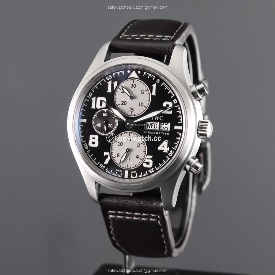 IMG_9086 IWC Pilot Chronograph Mens watch Unisex Automatic Steel IW371709 3