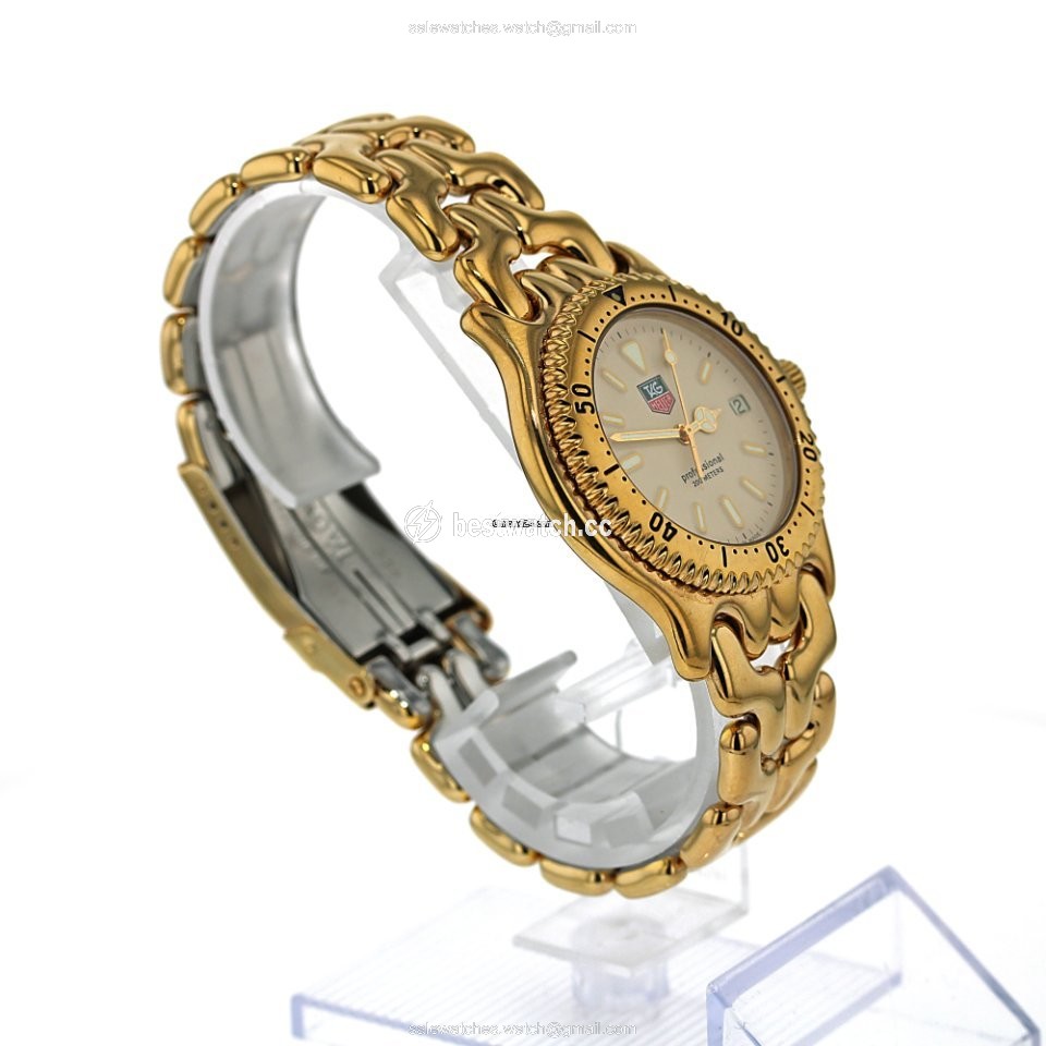 IMG_9086 TAG Heuer Mens watch Unisex Quartz Gold Steel Tag Heuer Sel Professional 3