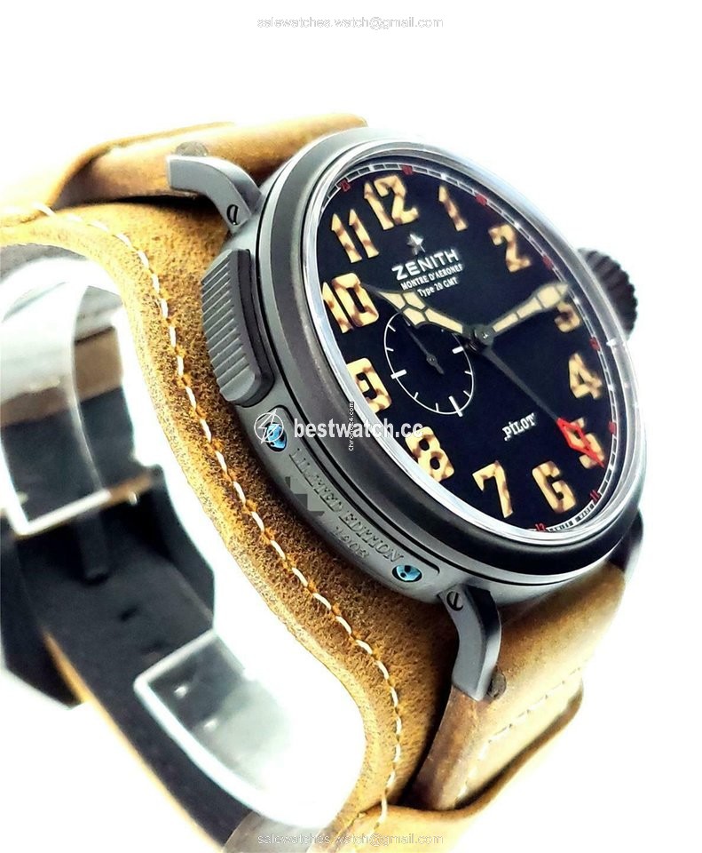 IMG_9086 Zenith Pilot Type 20 GMT Mens watch Unisex Automatic Titanium 96.2431.693 21.C738 3