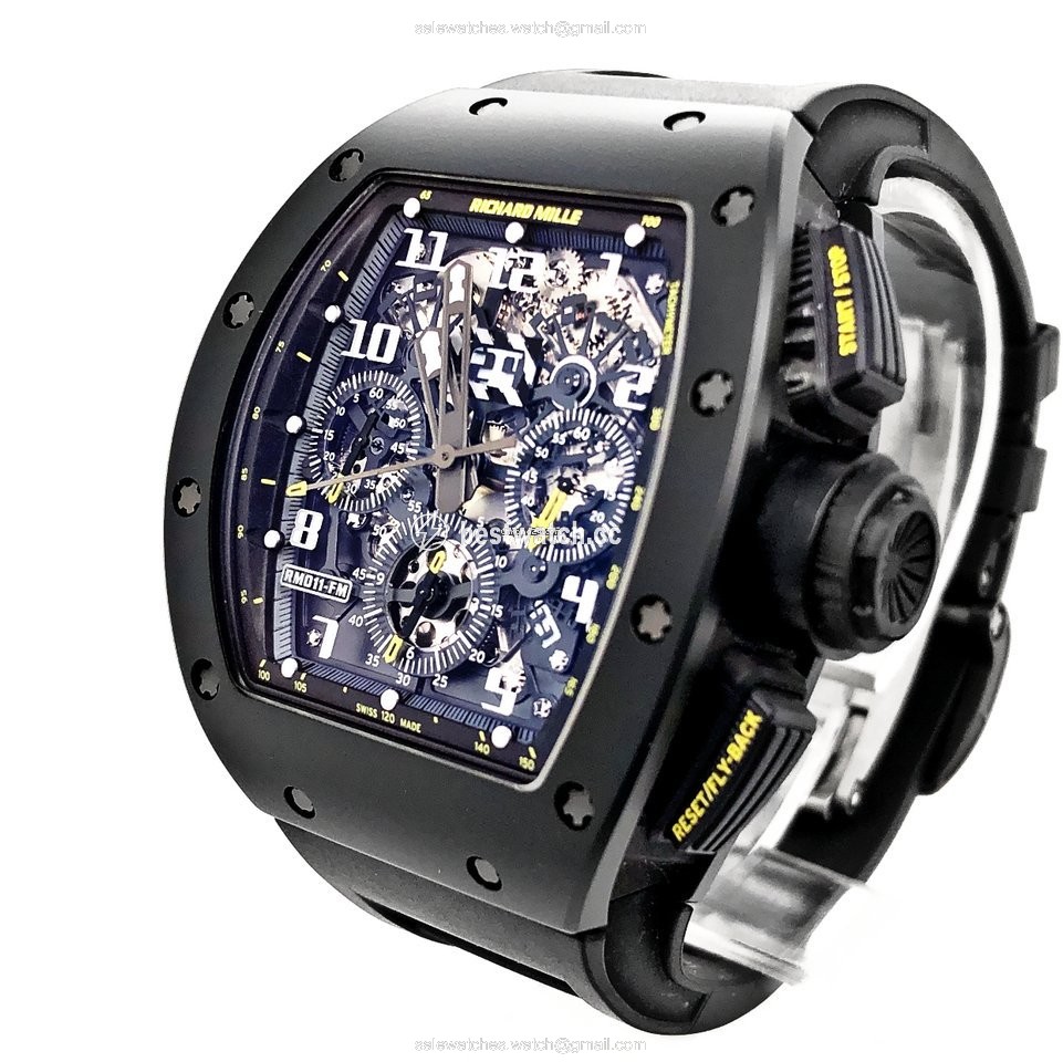 IMG_9086 Richard Mille RM 011 Mens watch Unisex Automatic Carbon RM 011 3