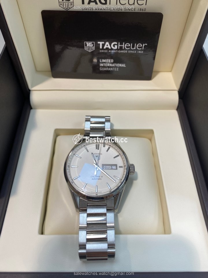 IMG_9086 TAG Heuer Carrera Calibre 5 Mens watch Unisex Automatic Steel WAR211B.FC6181 3