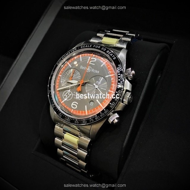 IMG_9086 Bell & Ross BR V2 Mens watch Unisex Automatic Steel BRV294-ORA-ST SST 3