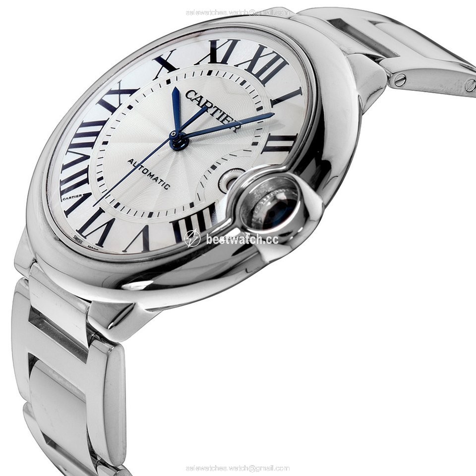 IMG_9086 Cartier Ballon Bleu 42mm Mens watch Unisex Automatic White gold 3000 3