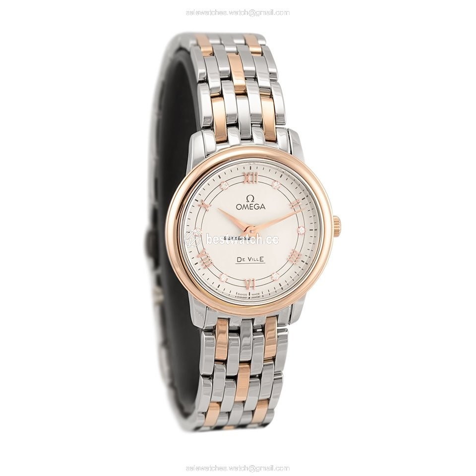 IMG_9086 Omega De Ville Prestige Womens watch Quartz Gold Steel 424.20.27.60.52.003 3