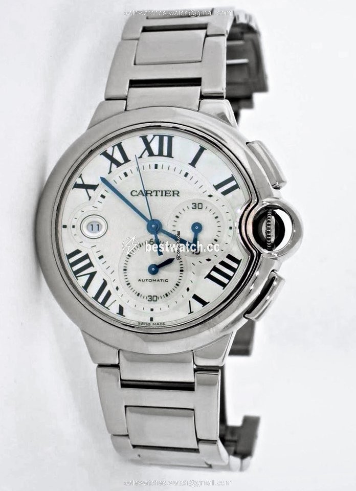 IMG_9086 Cartier Ballon Bleu Mens watch Unisex Automatic White gold W6920031 3