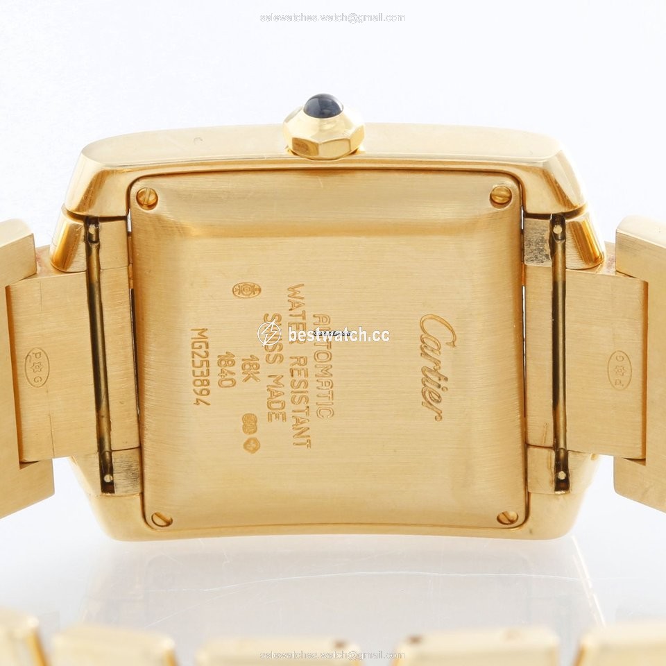 IMG_9086 Cartier Tank Francaise Mens watch Unisex Automatic Yellow gold W50001R2 3