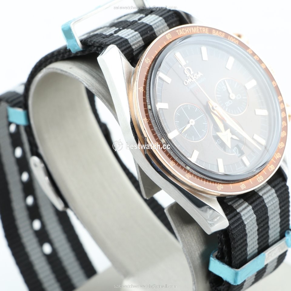 Omega Speedmaster Broad Arrow Mens watch Unisex Automatic Gold Steel 321.90.42.50.13.002 3