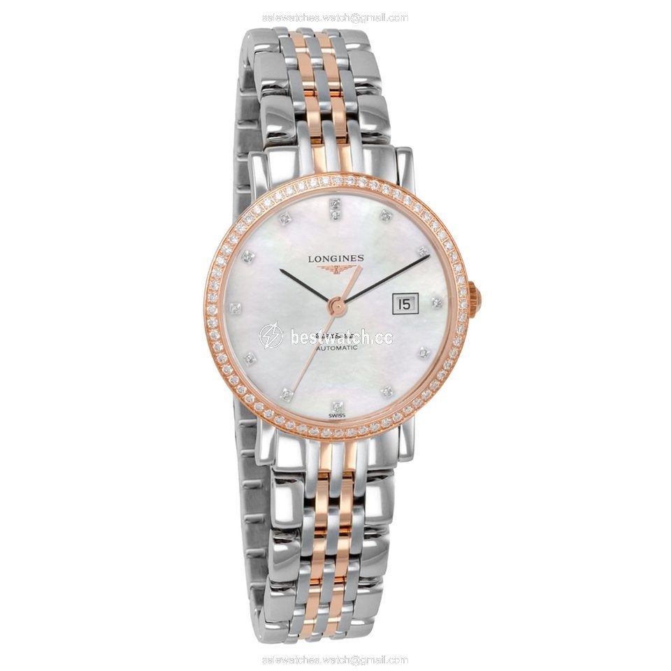 Longines Elegant Womens watch Automatic Gold Steel L4.310.5.88.7 3