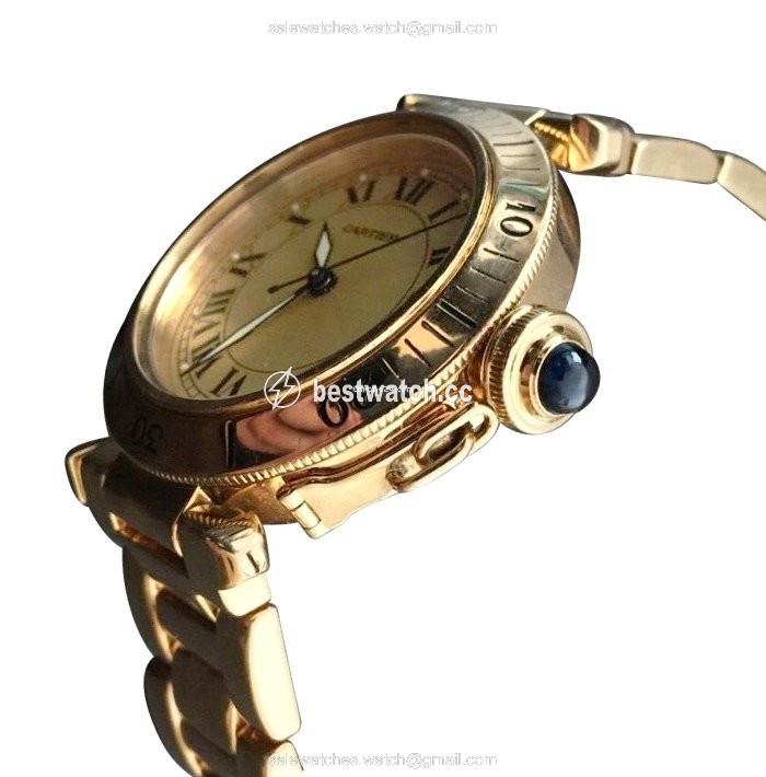 IMG_9086 Cartier Pasha C Mens watch Unisex Automatic Yellow gold 1035 1 3