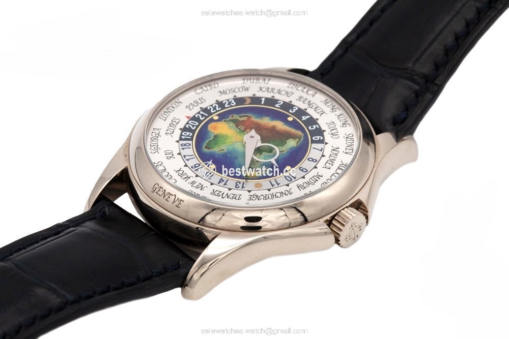 IMG_9086 Patek Philippe World Time Mens watch Unisex Automatic White gold 5131G-001 3