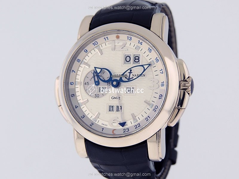 Ulysse Nardin GMT + - Perpetual Mens watch Unisex Automatic White gold 320-60 60 3