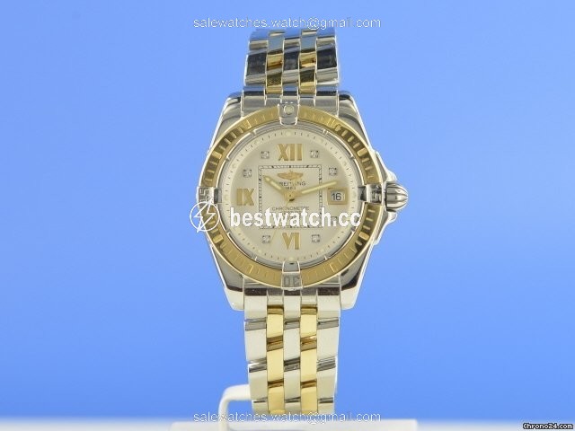Breitling Cockpit Lady Womens watch Quartz Gold Steel D71356 3