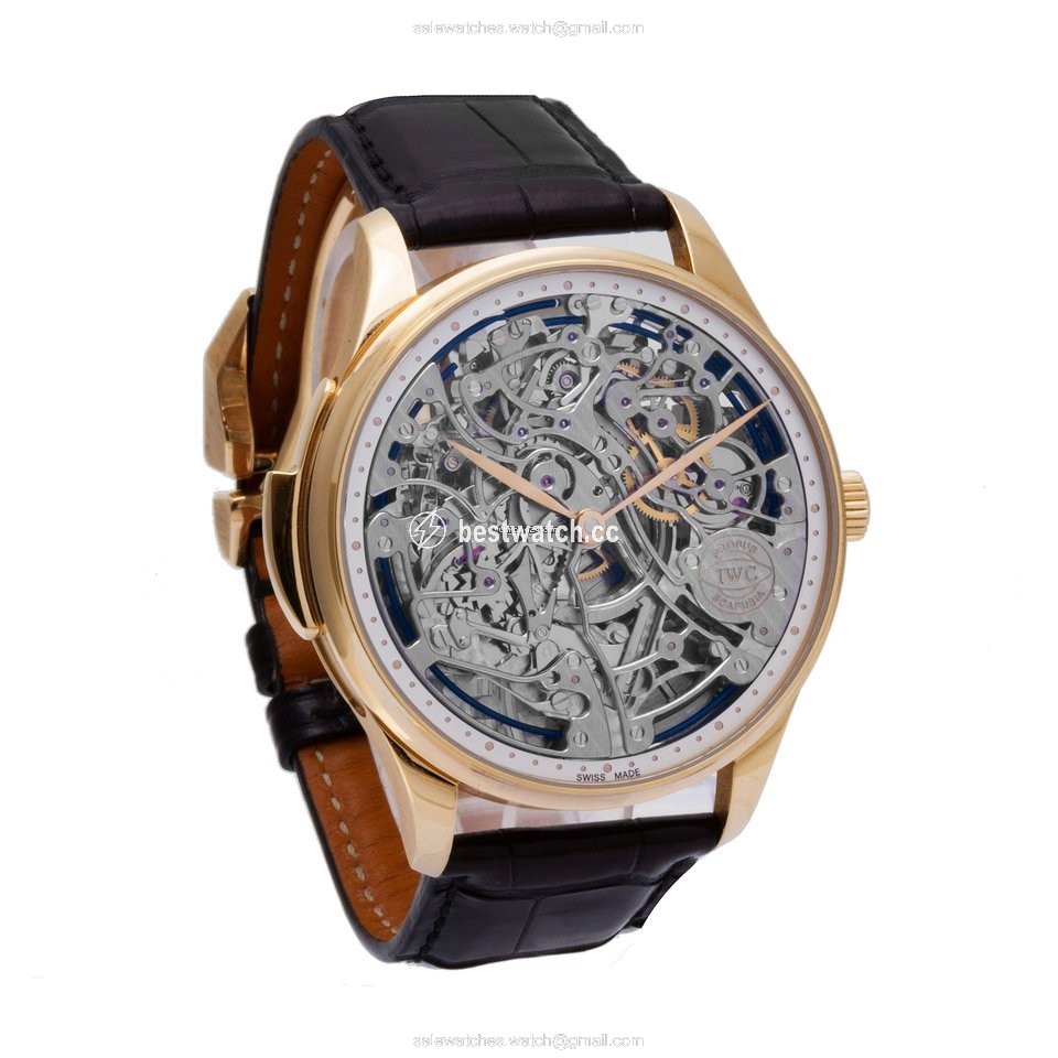 IMG_9086 IWC Portuguese Minute Repeater Mens watch Unisex Manual winding Rose gold IW524101 3