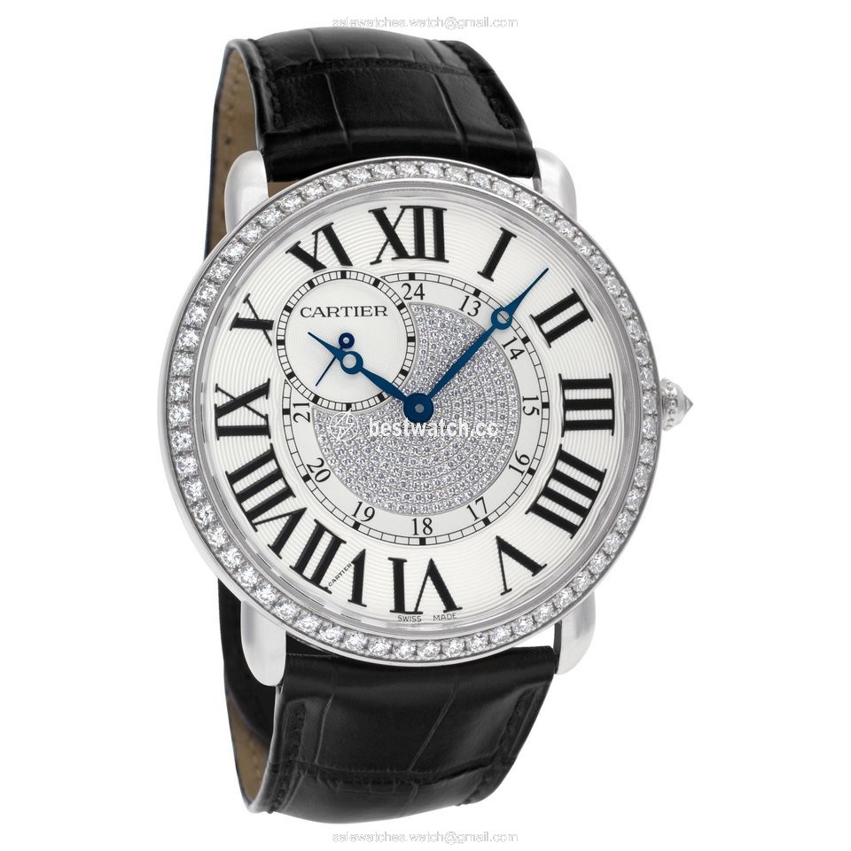 Cartier Ronde Louis Cartier Mens watch Unisex Manual winding White gold WR007004 3