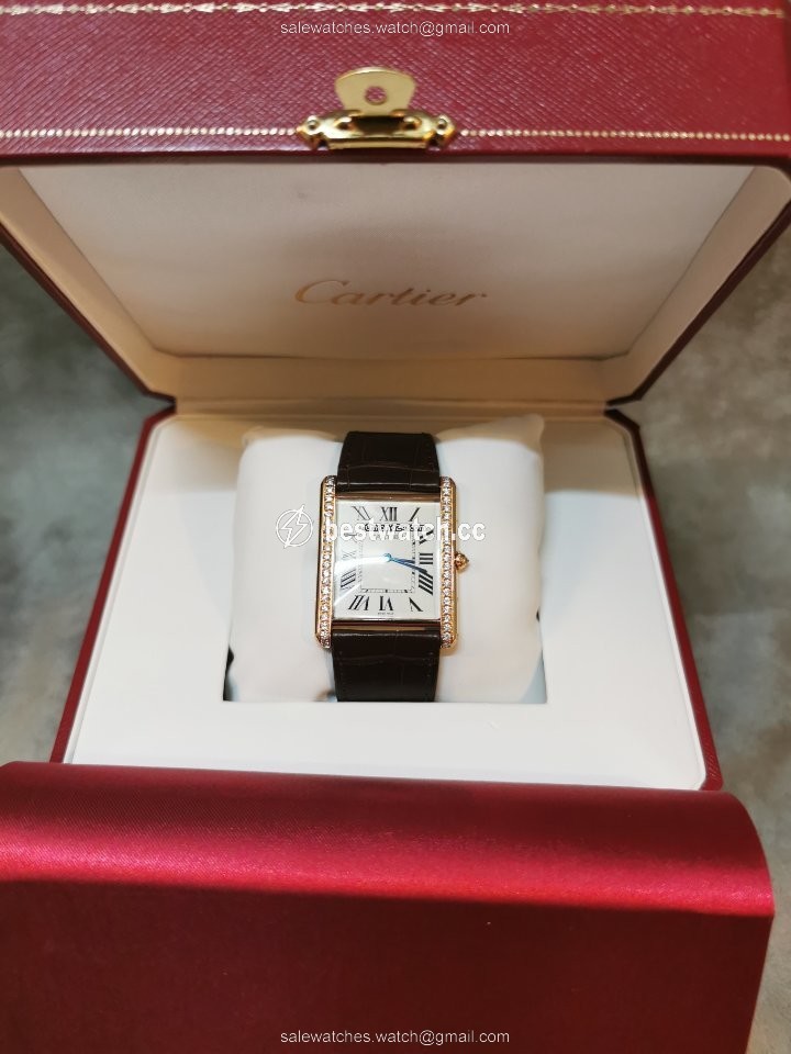 IMG_9086 Cartier Tank Louis Cartier Mens watch Unisex Manual winding Rose gold wt200005 3