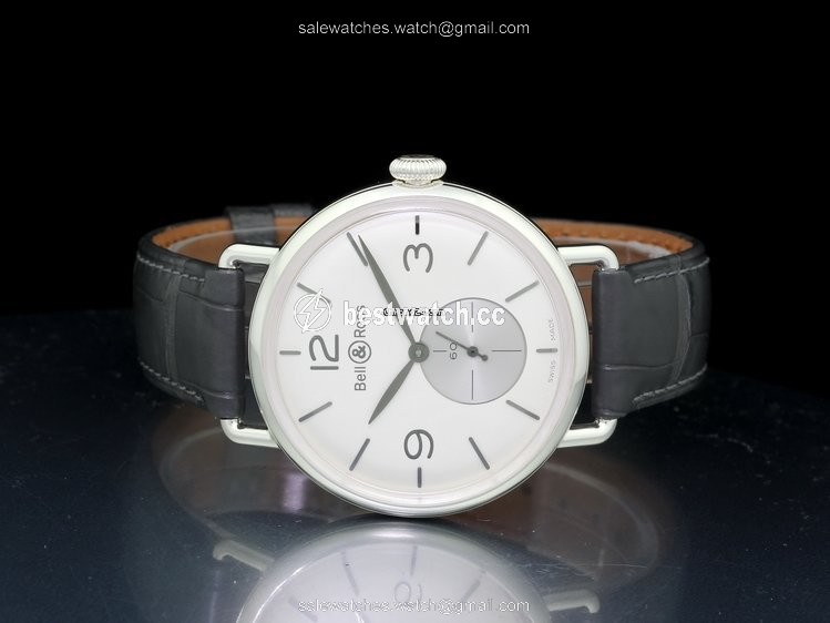 IMG_9086 Bell & Ross Vintage Mens watch Unisex Manual winding Silver BRWW1-ME-AG-OP-SCR 3