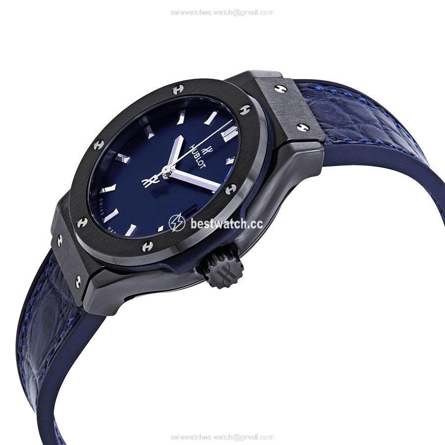 IMG_9086 Hublot Classic Fusion Blue Mens watch Unisex Automatic Ceramic 565.CM.7170.LR 3