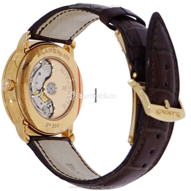 IMG_9086 Blancpain Villeret Mens watch Unisex Automatic Rose gold 6670-3642-55B 3