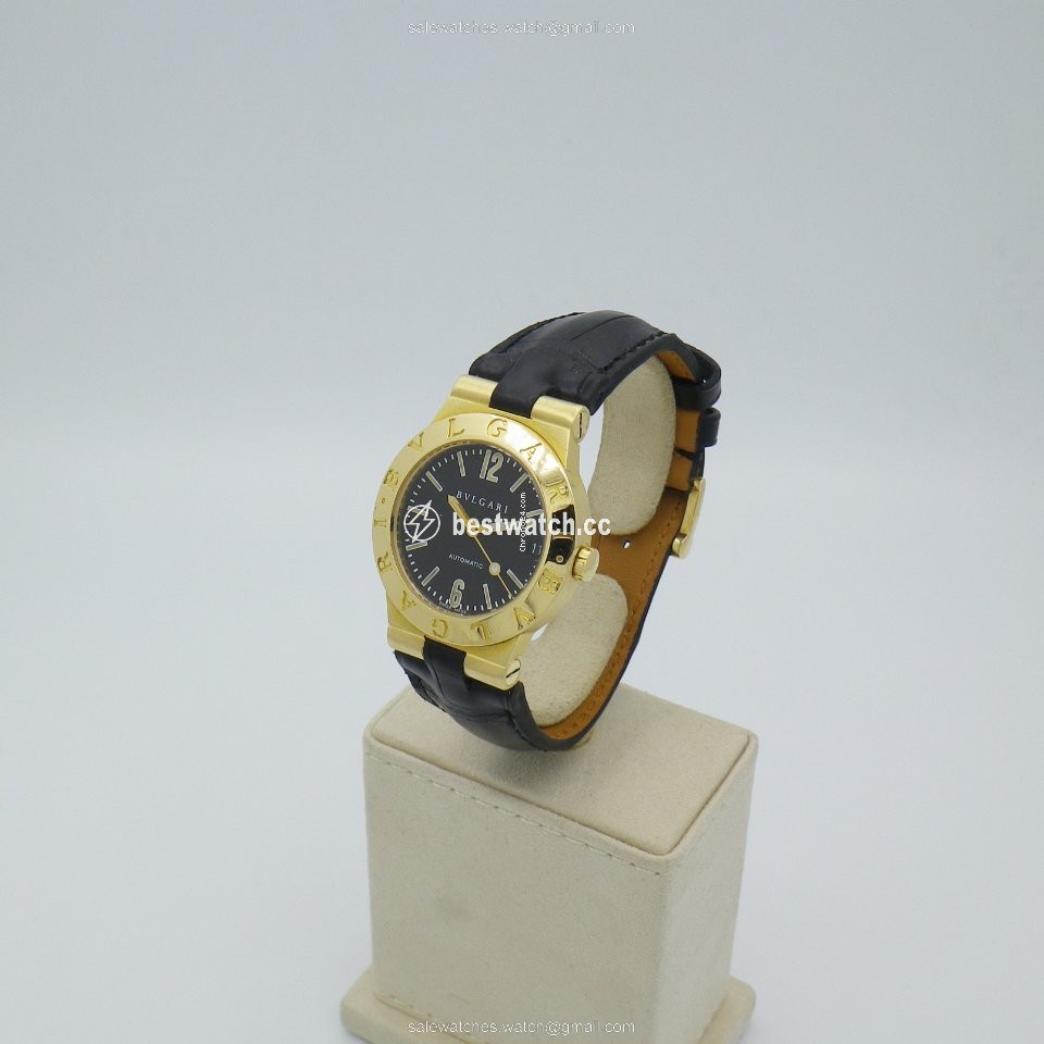 IMG_9086 Bulgari Diagono Womens watch Automatic Yellow gold LC29G 3