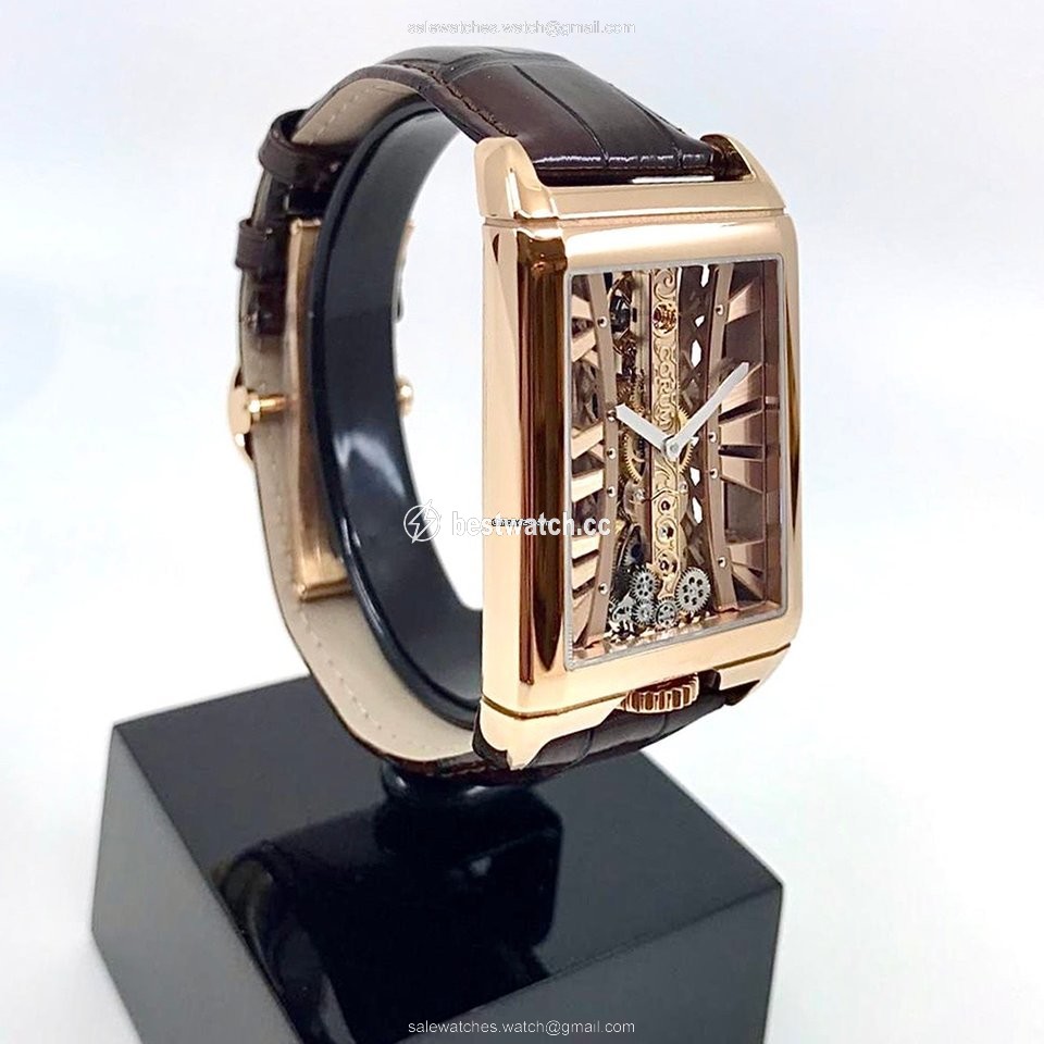 IMG_9086 Corum Golden Bridge Mens watch Unisex Manual winding Rose gold B113 03044 3