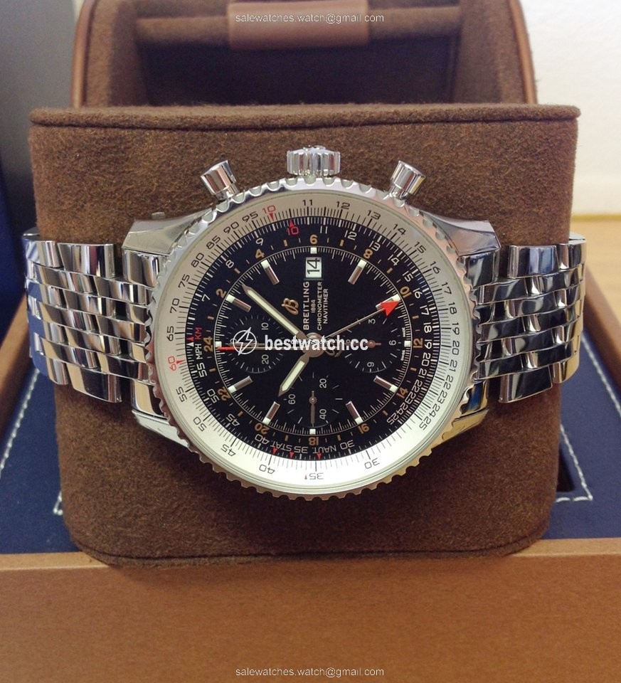 IMG_9086 Breitling Navitimer GMT Mens watch Unisex Automatic Steel A24322121B2A1 3