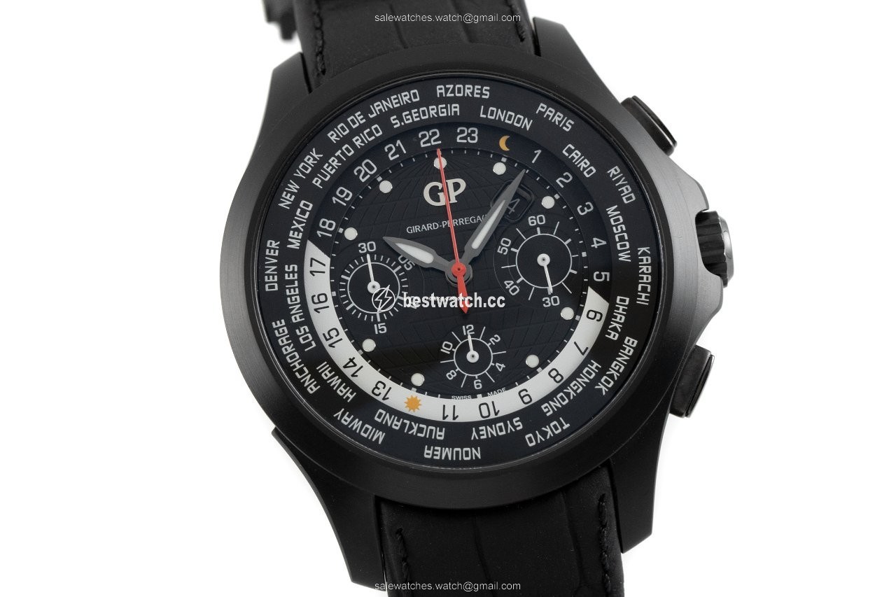 IMG_9086 Girard Perregaux Traveller Mens watch Unisex Automatic Titanium 49700-21-631-BB6C 3