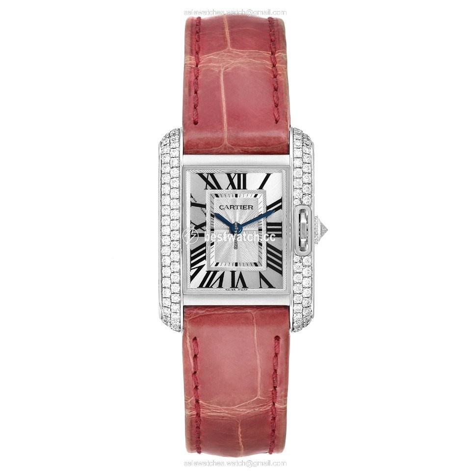 IMG_9086 Cartier Tank Anglaise Womens watch Quartz White gold WT100015 3