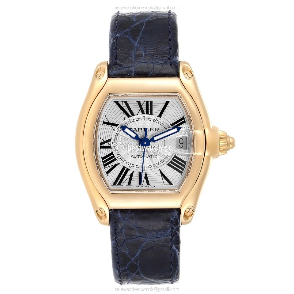 IMG_9086 Cartier Roadster Mens watch Unisex Automatic Yellow gold W62005V2 3