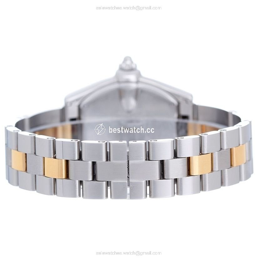 IMG_9086 Cartier Roadster Womens watch Quartz Gold Steel W62026Y4 2675 3