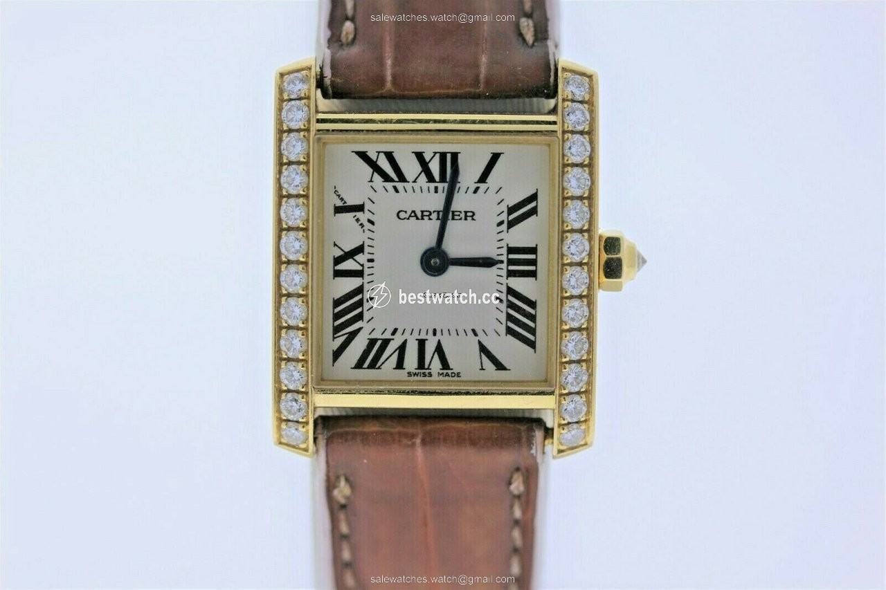 IMG_9086 Cartier Tank Francaise Quartz Yellow gold WE100151 3