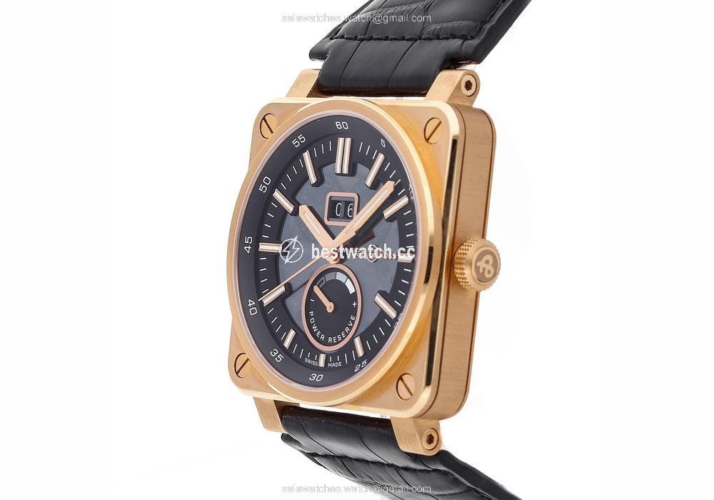 IMG_9086 Bell & Ross BR 03-90 Grande Date et Reserve de Marche Mens watch Unisex Automatic Rose gold BR0390-PINKGOLD 3