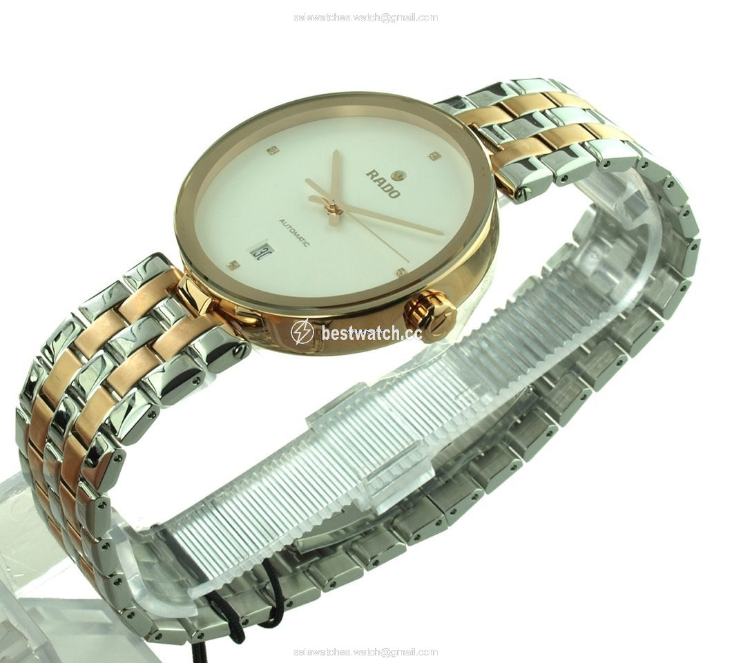 IMG_9086 Rado Florence Mens watch Unisex Quartz Gold Steel R48902733 3