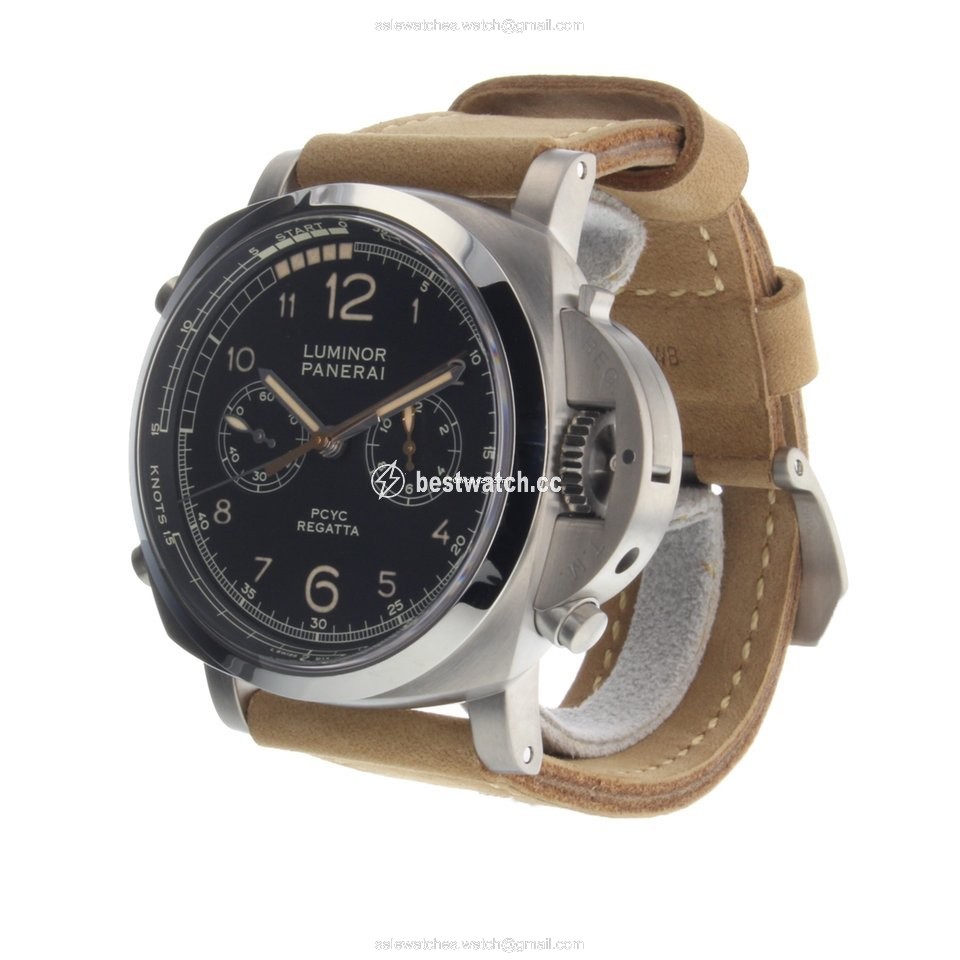 IMG_9086 Panerai Luminor 1950 Regatta 3 Days Chrono Flyback Mens watch Unisex Automatic Titanium PAM00652 3