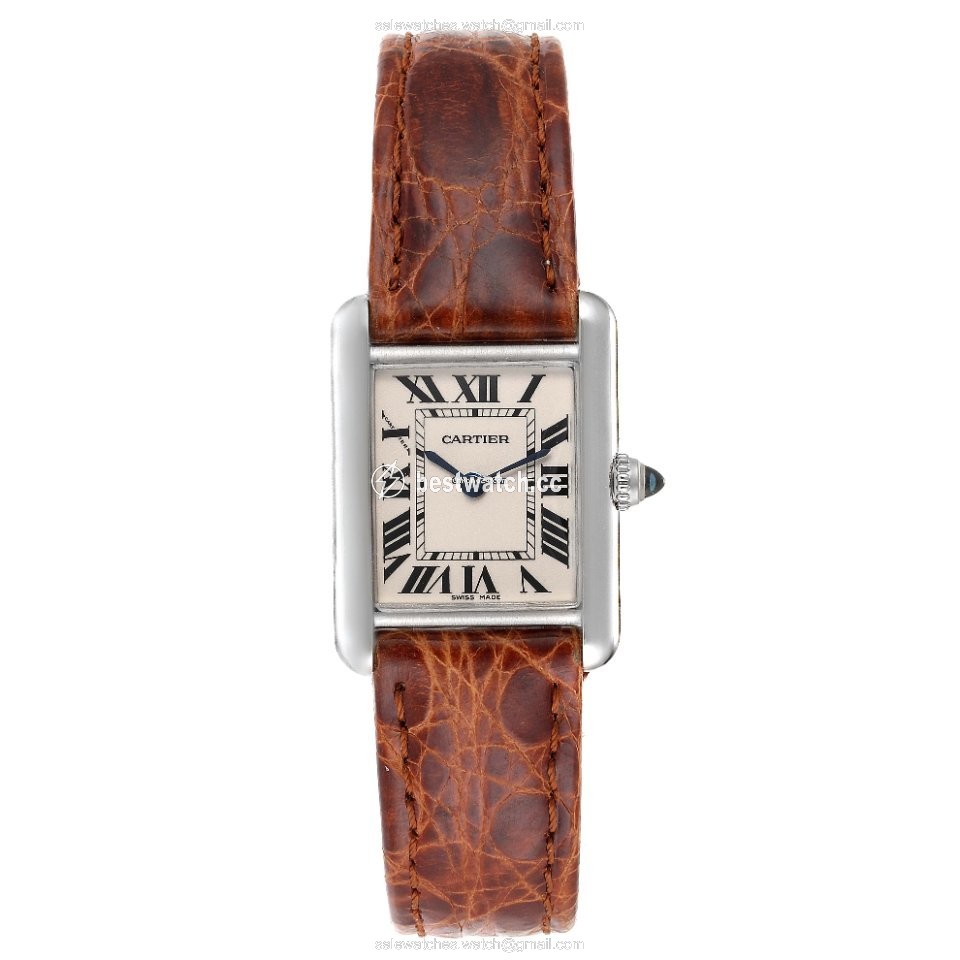 IMG_9086 Cartier Tank Louis Cartier Womens watch Quartz White gold W1541056 3