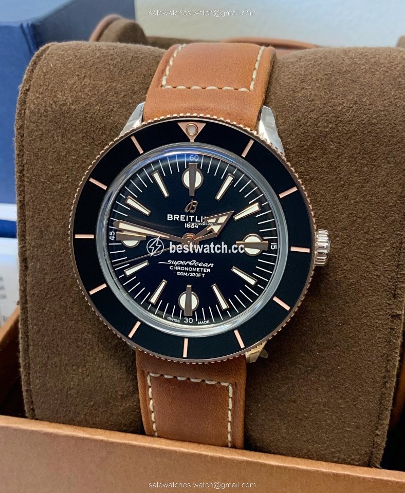 IMG_9086 Breitling Superocean Heritage Mens watch Unisex Automatic Gold Steel U10370121B1X1 3