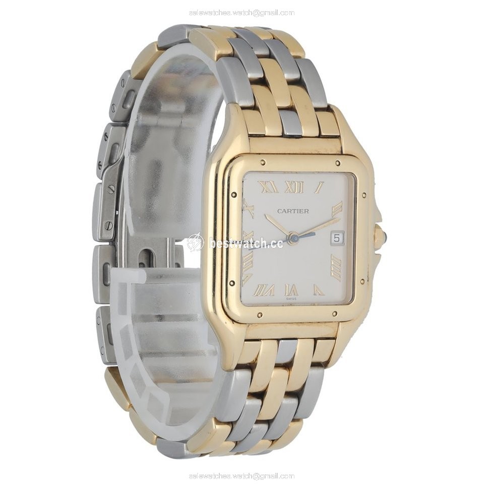 IMG_9086 Cartier Panthere Mens watch Unisex Quartz Yellow gold 1060 3