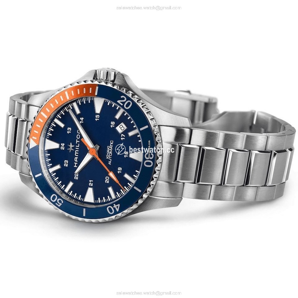 IMG_9086 Hamilton Khaki Navy Mens watch Unisex Automatic Steel H82365141 3