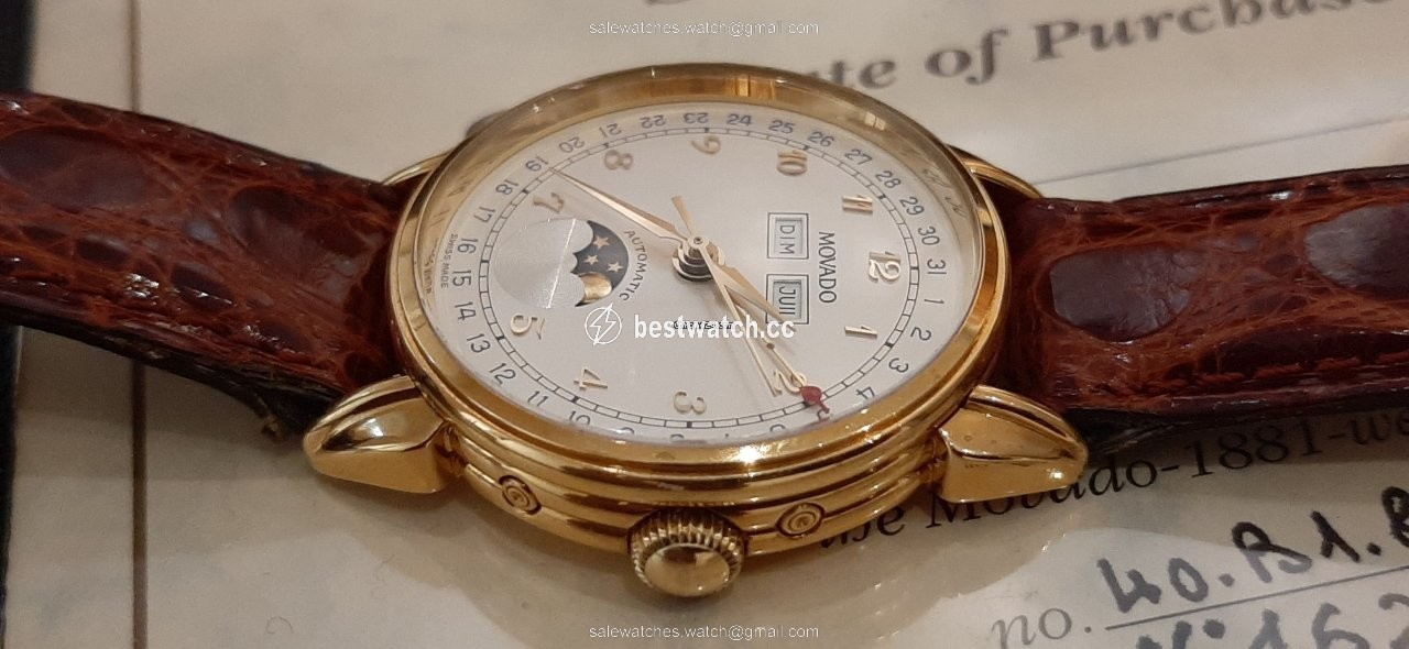 IMG_9086 Movado Mens watch Unisex Automatic Yellow gold 40.B1.881 3