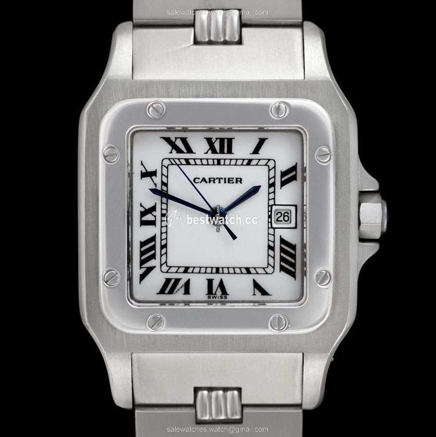 IMG_9086 Cartier Santos Mens watch Unisex Automatic Steel 7880 3