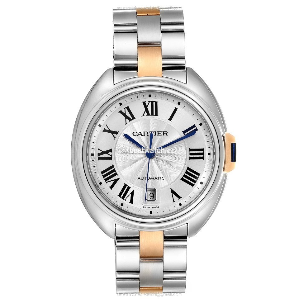 IMG_9086 Cartier Cle de Cartier Mens watch Unisex Automatic Gold Steel W2CL0002 3