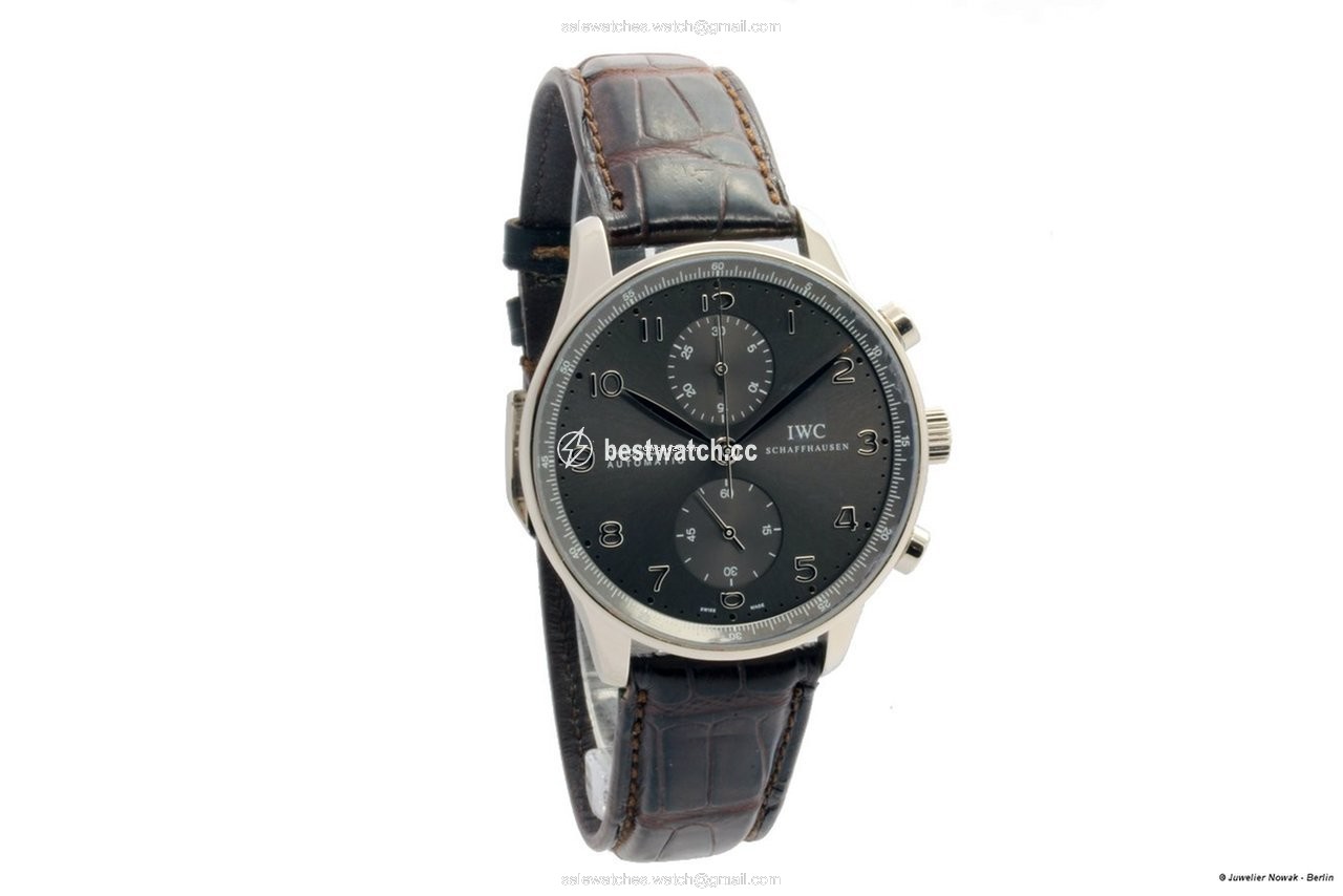 IMG_9086 IWC Portuguese Chronograph Mens watch Unisex Automatic White gold IW371431 3