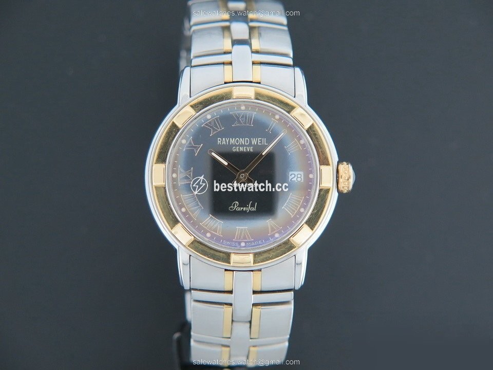 IMG_9086 Raymond Weil Parsifal Mens watch Unisex Quartz Gold Steel 9540 3