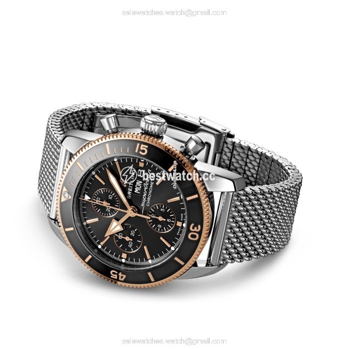 IMG_9086 Breitling Superocean Heritage Mens watch Unisex Automatic Gold Steel U13313121B1A1 3