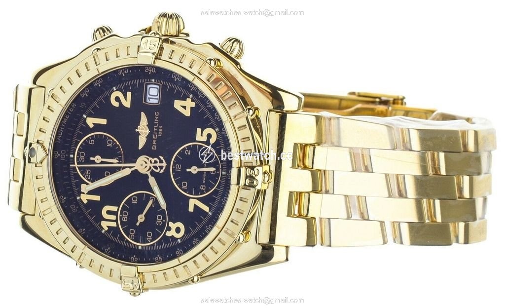 IMG_9086 Breitling Chronomat Mens watch Unisex Automatic Yellow gold K13050 3