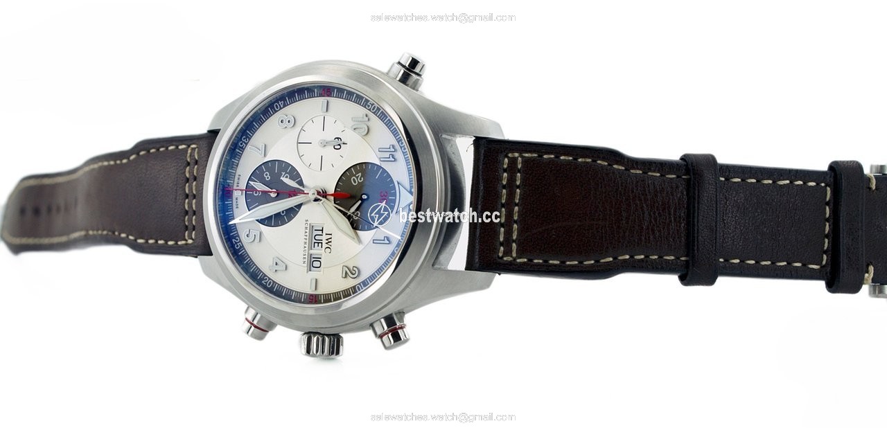 IWC Pilot Double Chronograph Mens watch Unisex Automatic Steel iw371806 3